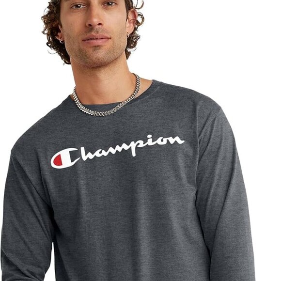 Champion Men's Classic Long Sleeve Tee - Picture 1 of 8